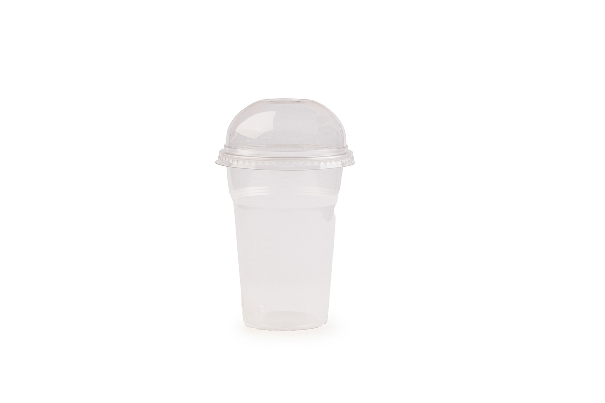 45.PVC čaša termoformirajuća 400ml + poklopac sa rupom